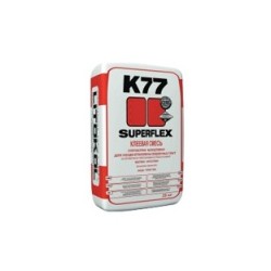 Клей для укладки плитки SUPERFLEX K77 (25кг)