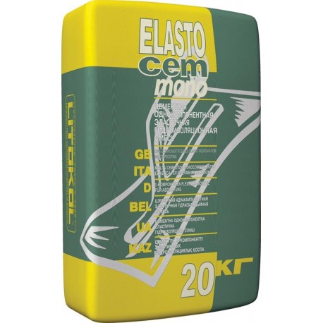 Цементная гидроизоляционная смесь ELASTOCEM MONO (20 кг)
