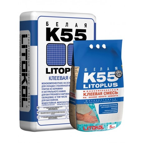 Клей для стеклянной мозаики LITOPLUS K55 (25кг)