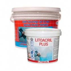 Дисперсионный клей белого цвета LITOACRIL PLUS (1 кг)